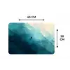 Zee - Silhouet - Abstract - Blauw Placemat vinyl groot -specs