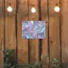 Golvend - Pasteltinten - Glanzend - Stof tuinposter los doek klein -sfeer1