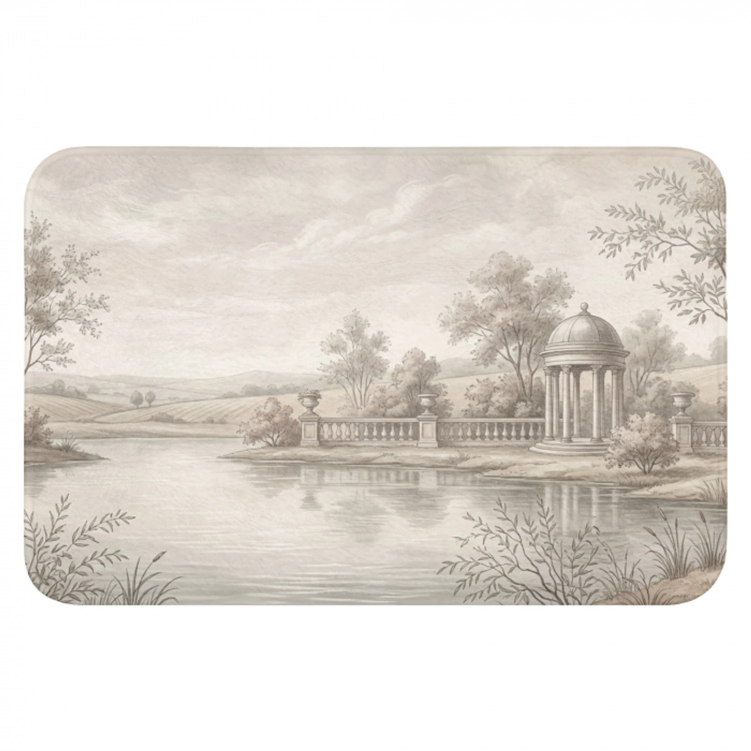 Terras - Water - Natuur - Landschap Badmat klein -3d