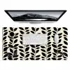 Botanisch - Dessin - Zwart - Beige Muismat XXL klein 681 -3d