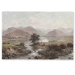 Berglandschap - Meer - Bergen - Vallei - Klassiek Deurmat klein -zkaufland3d
