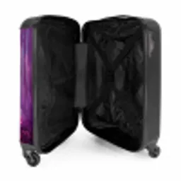 Eenhoorn Omringd door Paarse Natuur NBS - Handbagage koffer - Kinderen Unisex middel -binnenkant