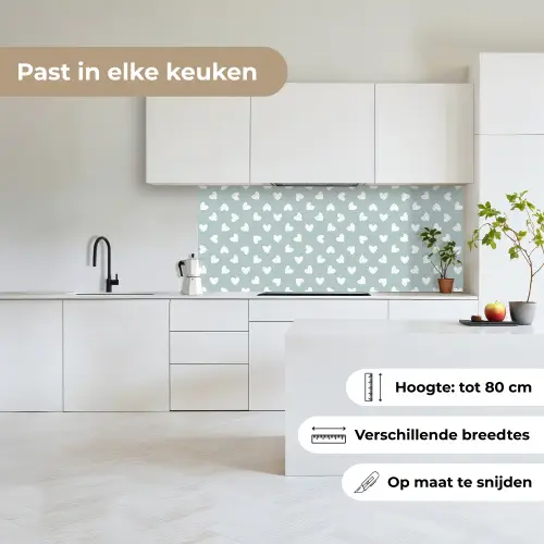 Groen - Design - Geometrie - Patroon keuken achterwand 2 middel 871 -sfeer4_NL