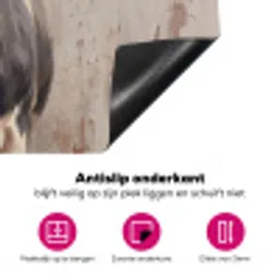 Koe - Portret - Dieren - Modern Inductie beschermer vinyl 3mm klein -wsfeer4_website