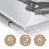 Wijnfles - Otter - Zwart plexiglas 5mm klein -sfeer2