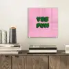 Yes fun - Groen - Roze plexiglas 5mm klein -sfeer1