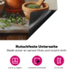 Potten - Kruiden - Hout Inductie beschermer vinyl 3mm klein -zzzzzzz-lf-onderkant