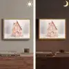 Huisje - Suiker - Pastel Light Box met batterij (Wandlamp) middel -sfeer3