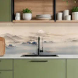 Japans - Landschap - Beige keuken achterwand 2 middel -sfeer3