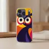 Uil - Grafisch - Kleurrijk - Ogen Telefoonhoesje iPhone 17 Pro klein -sfeer2