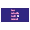 Tekst - Valentijn - Love - Blauw Muismat XXL klein -3d_leeg