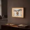 Schotse Hooglander - Landschap - Landelijk - Bergen - Winter - Doorkijk Light Box met batterij (Wandlamp) middel -sfeer1