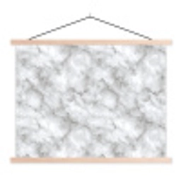 Grijs - Marmer - Klassiek - Aders textielposter latten blank klein 122 -3d