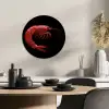 Garnaal - Rood - Dieren KitchenYeah - Keuken - Wandcirkel Forex klein -sfeer2