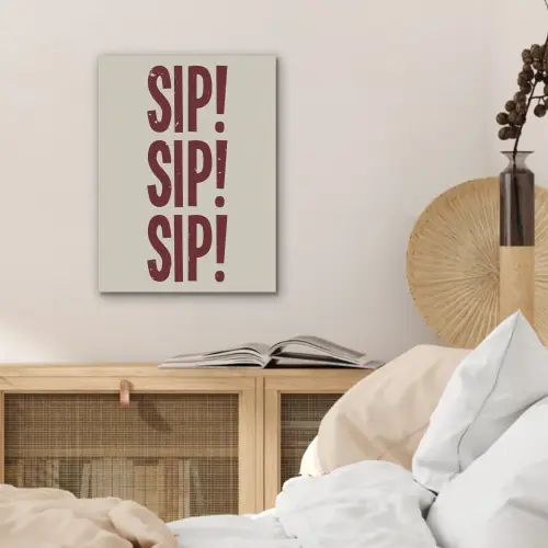 Japandi - Vintage - Decoratie - Rood PET vilt klein -sfeer3