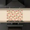 Kers - Disco - Patroon keuken achterwand spatscherm klein 900 -sfeer1