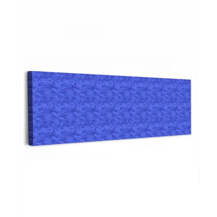 Blauw - Patroon - Heuvels - Bloemen canvas 2cm klein 828 -z3d