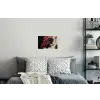 Zwarte draak - Rookwolken - Rood Muursticker klein -slaapkamer