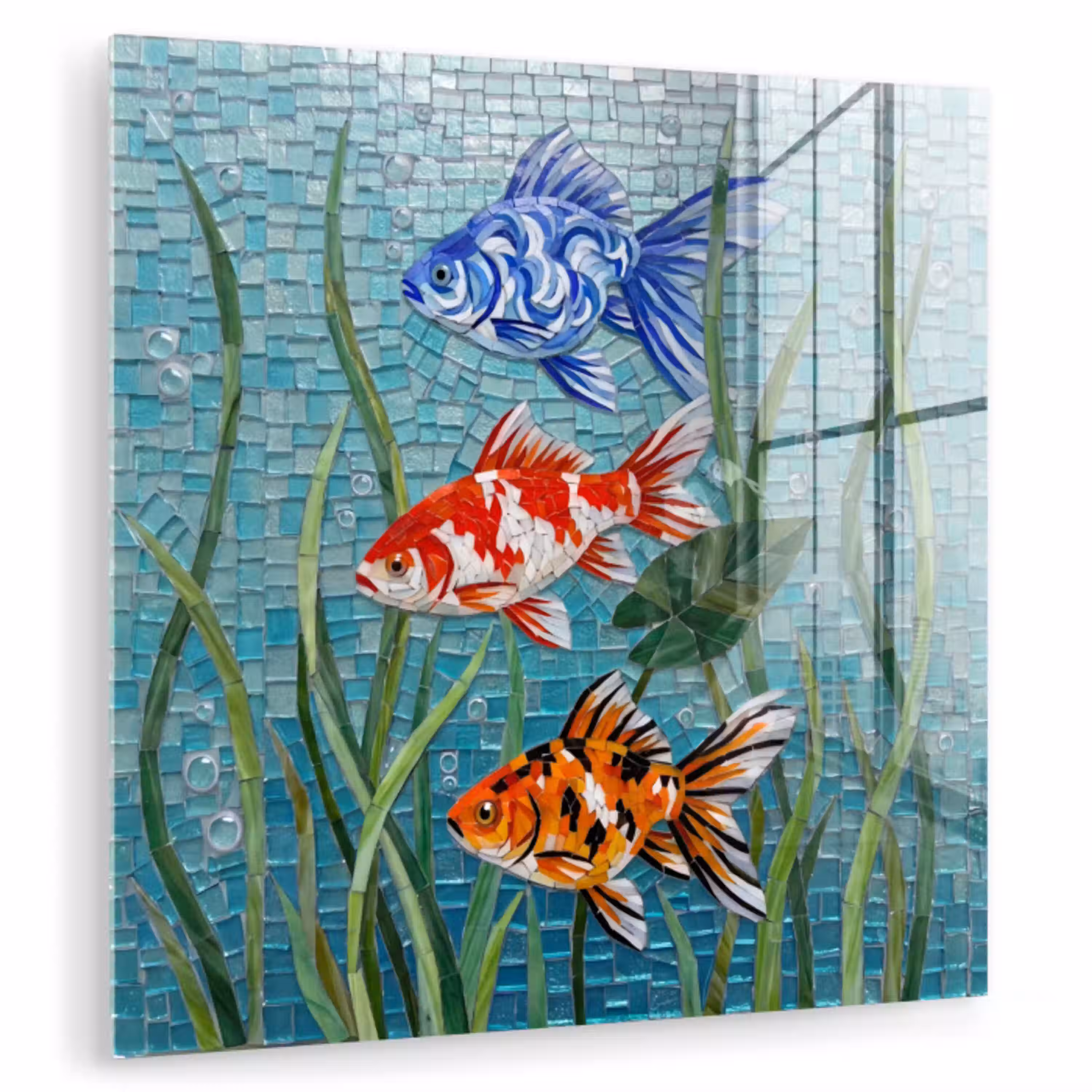 Vis - Mozaïek - Onderwater - Kleurrijk - Dieren plexiglas 5mm klein -zzzproduct_nieuw