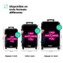 Man - Tekst - Neon NBS - Handbagage koffer - Volwassenen Unisex middel zzzzzzVergelijking_3FR