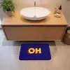 Blauw - Geel - OH - Schaduw Badmat klein -sfeer1