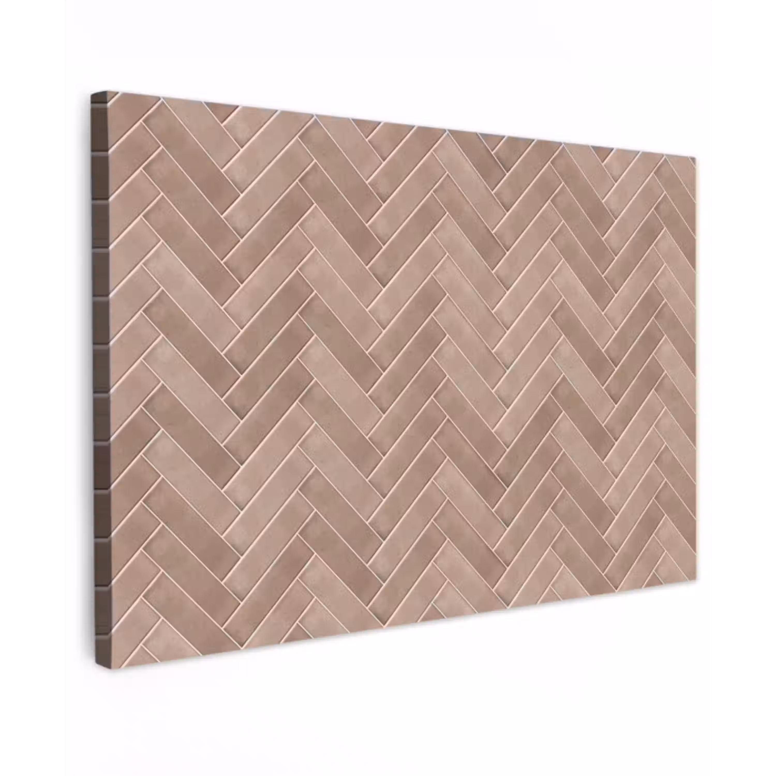 Visgraat - Wandtegel - Oudroze - Terracotta canvas 2cm klein 34 -z3d