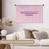 Paars - Strepen - You're doing great - Schaduw Wandkleed katoen middel -sfeer1