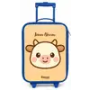 Kawai - Koe - Bruin Kinderkoffer - Blauw klein -zz3dotto
