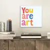 You are art - Kleurrijk - Grafisch aluminium wit klein -sfeer1