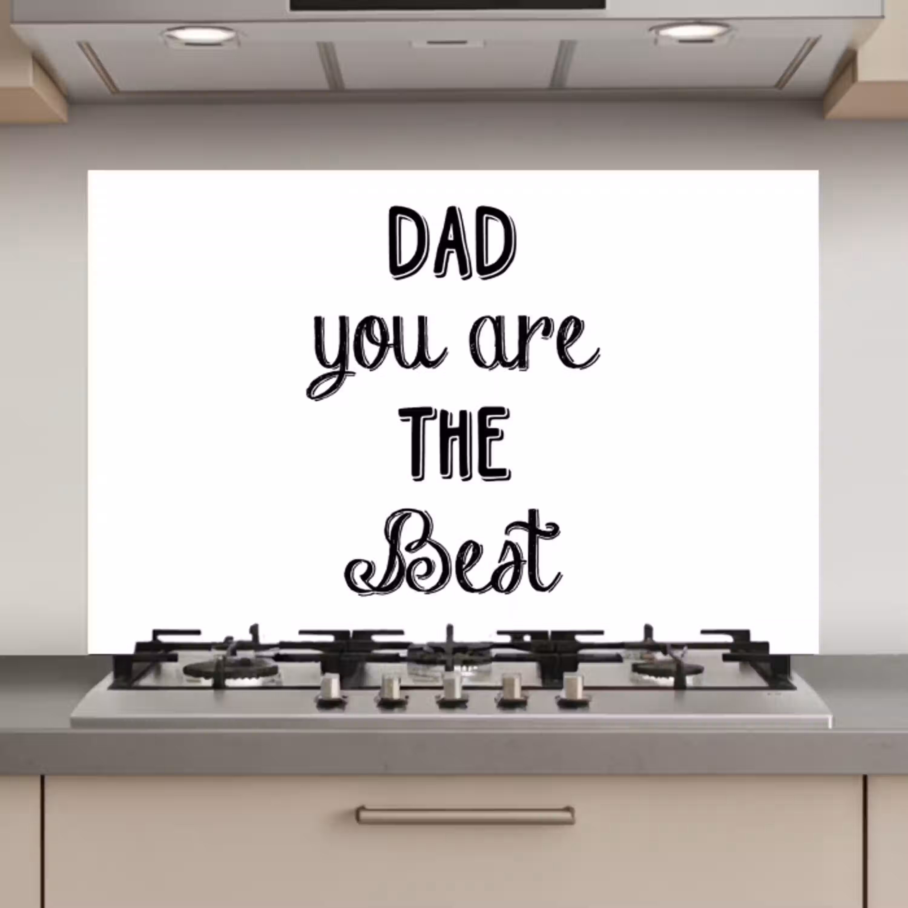 Quotes - Dad you are the best - Spreuken - Papa keuken achterwand spatscherm klein -3d_website