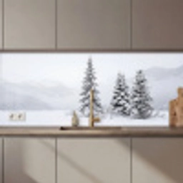 Fijnsparren - Sneeuw - Winter - Landschap - Stilte keuken achterwand 2 middel zz_3dshopping