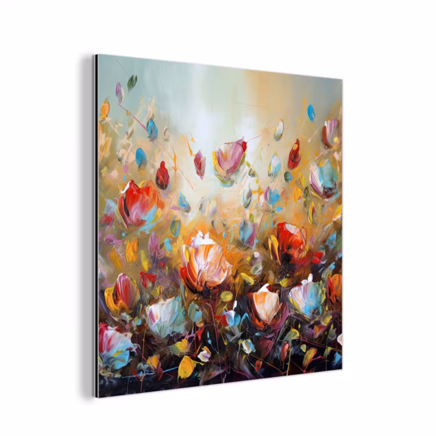 Aluminium schilderij - Bloemen - Kunst - Natuur - Olieverf
