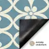 Patroon - Symmetrisch - Blauw Deurmat klein 898 -antislip_NL