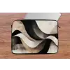 Abstract - Golven - Zwart - Verweerd laptophoes neopreen klein -tafel