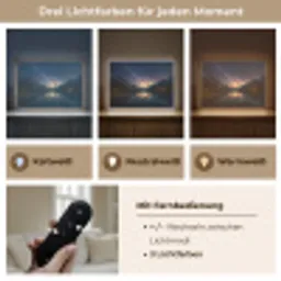 Kristalhelder meer - Bergen - Bergen Light Box met batterij (Wandlamp) middel -USP_lichtkleurDE