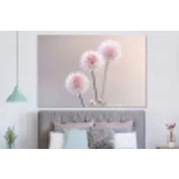 Bloemen - Bollen - Roze forex 5mm xxl -slaapkamer