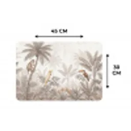 Jungle - Dieren - Palmbomen Placemat vinyl groot -specs