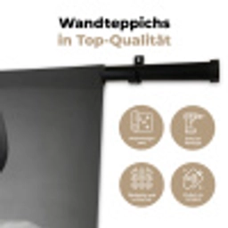 Vrouw - Zwart Wit - Ketting - Zonnebril Wandkleed katoen klein -tsfeer2_DE