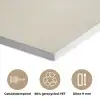Penseelstreek - Zwart - Minimalistisch PET vilt klein -closeup_NL