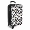 Zwarte vlekken met witte achtergrond NBS - Handbagage koffer - Volwassenen Unisex middel -productfoto_3d