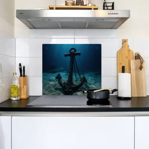 Anker - Ijzer - Zeebodem - Zand Inductie beschemer met haakjes middel -sfeer2