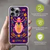 Kever - Felgekleurd - Bloemen - Bladeren Hoesje iPhone 16 Pro Max met koord klein -sfeer2_NL