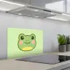 Kikker - Groen - Vriendelijkheid keuken achterwand spatscherm klein -3d_schuin
