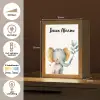Olifant - Dier - Pastel kleuren Light Box met kabel (Kinderlampje) klein -USP_NL