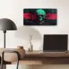 Schedel - Cyberpunk - Neon Rood plexiglas 5mm klein -sfeer6