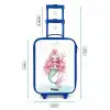 Suzy sirene Kinderkoffer - Blauw klein -productfoto_formaten