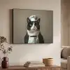 Kat - Kokskleding - Zwart - Wit Textielframe zwart klein -sfeer3