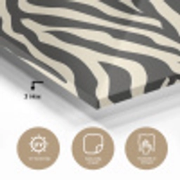 Zebra - Print - Klassiek - Zwart plexiglas 5mm klein 11 -sfeer2