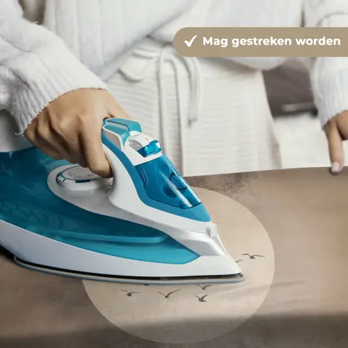 Vogel - Beige - Japandi Wandkleed katoen klein -sfeer9