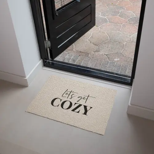 Beige - Winter - Quote - Cozy Deurmat klein -sfeer5